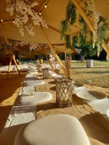 Décoration élégante pour mariage à Tours.