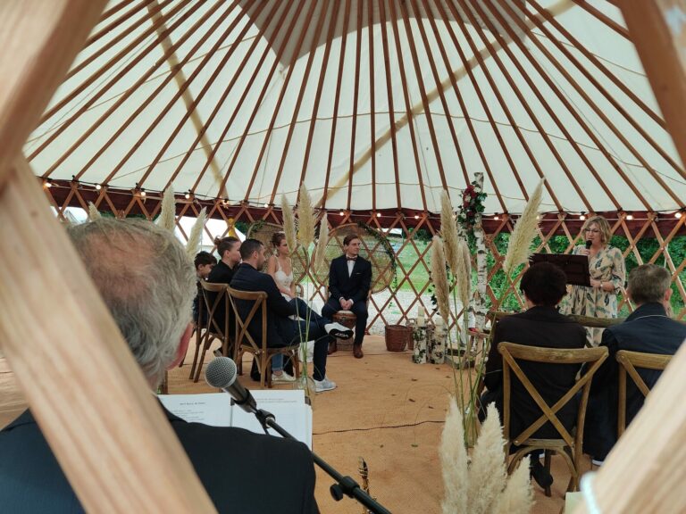 Cérémonie mariage sous yourte